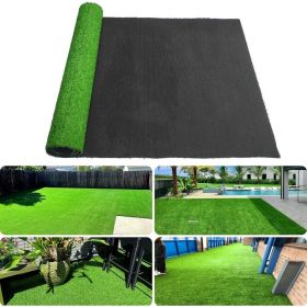 3ft x 16ft Artificial Turf Mat with Drainage Holes. Thick Fake Grass with Rubber Backing, Ideal for Indoor/Outdoor Pet Areas, Garden, Lawn