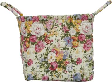 Fabric Storage Basket, Large Capacity Laundry Basket, 12.2'' x 10.23'' x 10.23'' Collapsible Laundry Hamper with Easy Carry Handles (size: C Multi-Color 6 L)